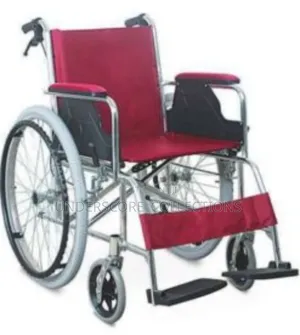 Standard Manual Wheelchair With a Folding Frame