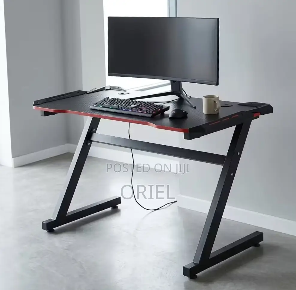Home Office Gaming Desk With Light : Modern Gaming Desk