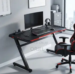 Home Office Gaming Desk With Light : Modern Gaming Desk