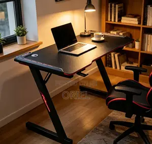 Home Office Gaming Desk With Light : Modern Gaming Desk