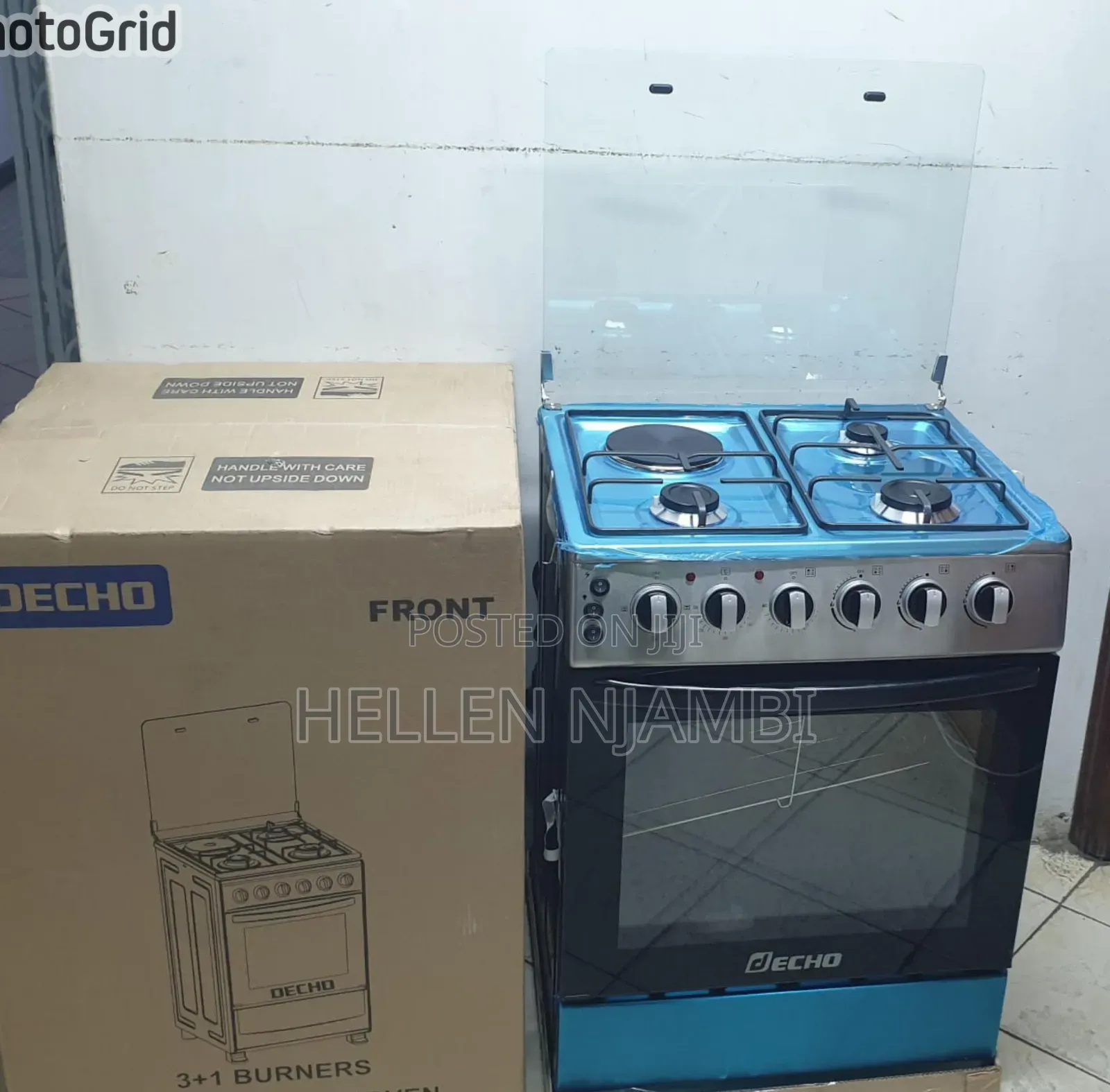 🔥🔥60*60 Decho 3+1 Standing Cooker With Electric Oven