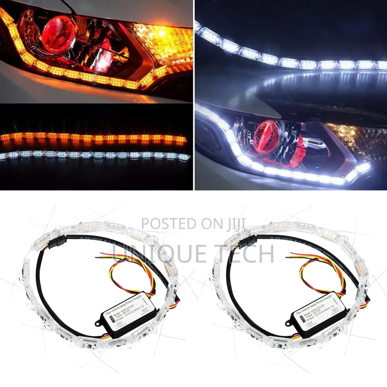 Car Headlight Crystal DRL Lights |Daytime Running Lights
