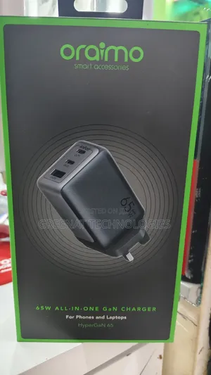 Oraimo HyperGaN Laptop and Phone 65W All-in-One GaN Charger