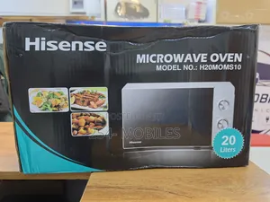 Hisense H20-Moms10 Mechanical Solo Microwave Oven, 20L - Silver