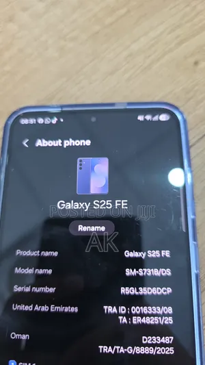 New Samsung Galaxy S25 FE 256 GB Blue