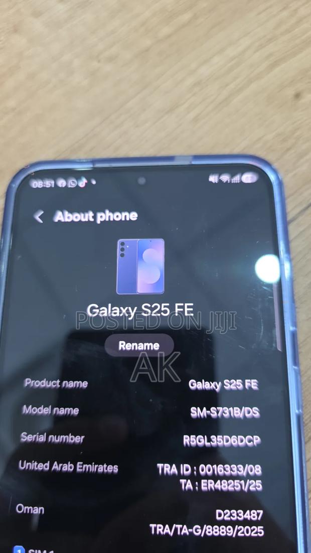 New Samsung Galaxy S25 FE 256 GB Blue