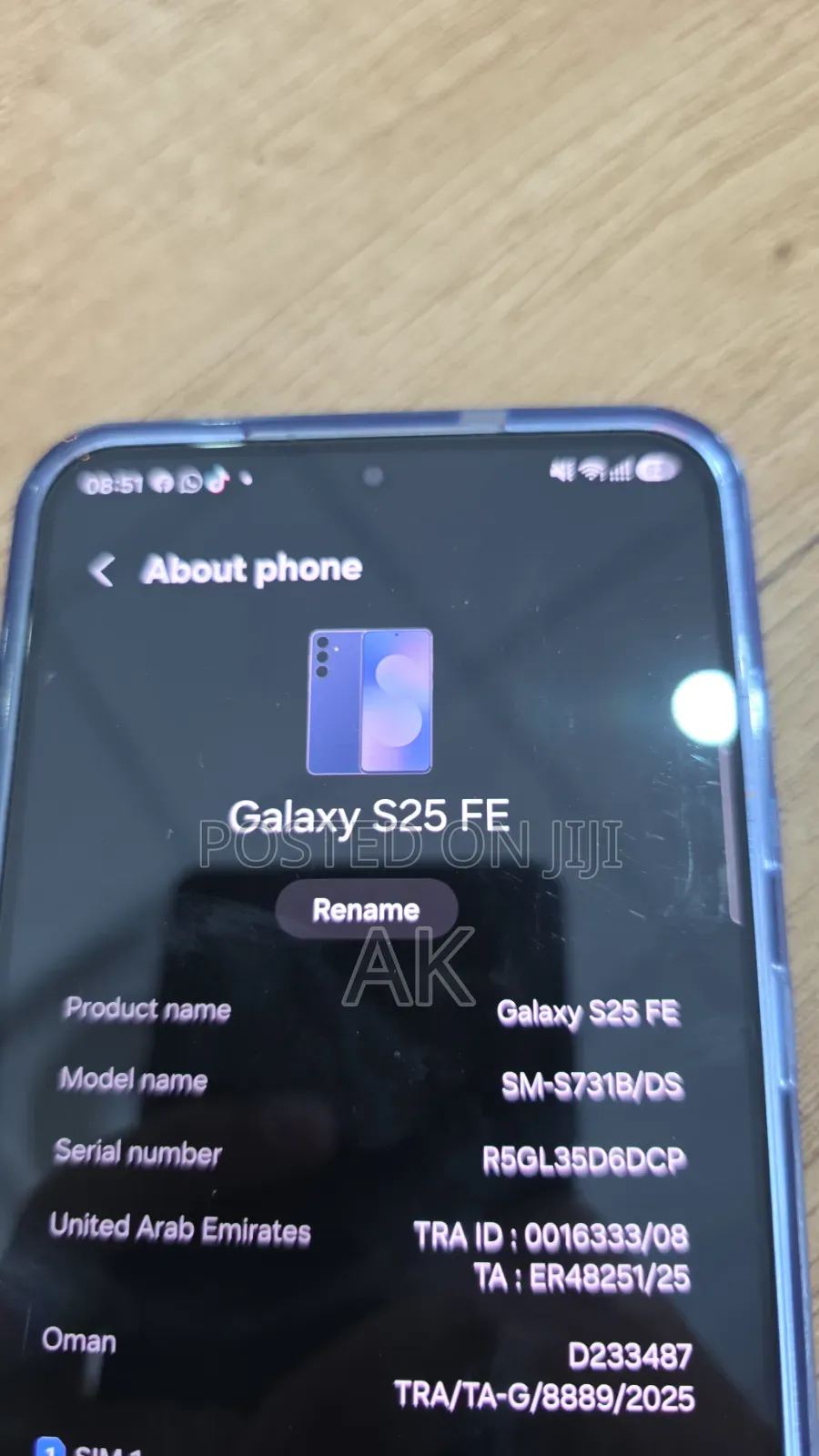New Samsung Galaxy S25 FE 256 GB Blue