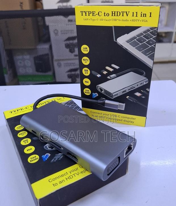 Type-C 11-in-1 USB-C Hub With HDMI Multifunctional Docking Station