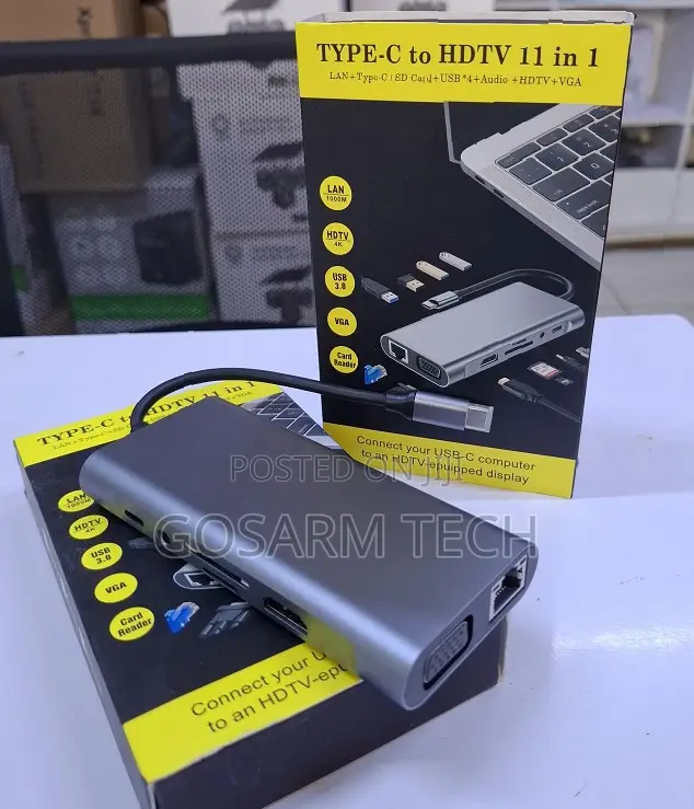 Type-C 11-in-1 USB-C Hub With HDMI Multifunctional Docking Station