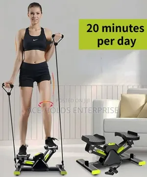 V-Shaped Pedal Trainer (Rock Stepper)  With Elastic Rope and Mat