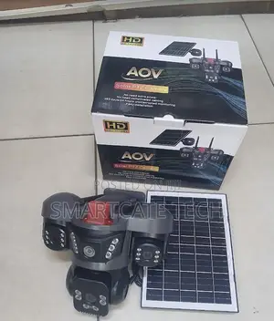 AOV Smart Triple Lens 4G Solar Camera – V380 Outdoor CCTV