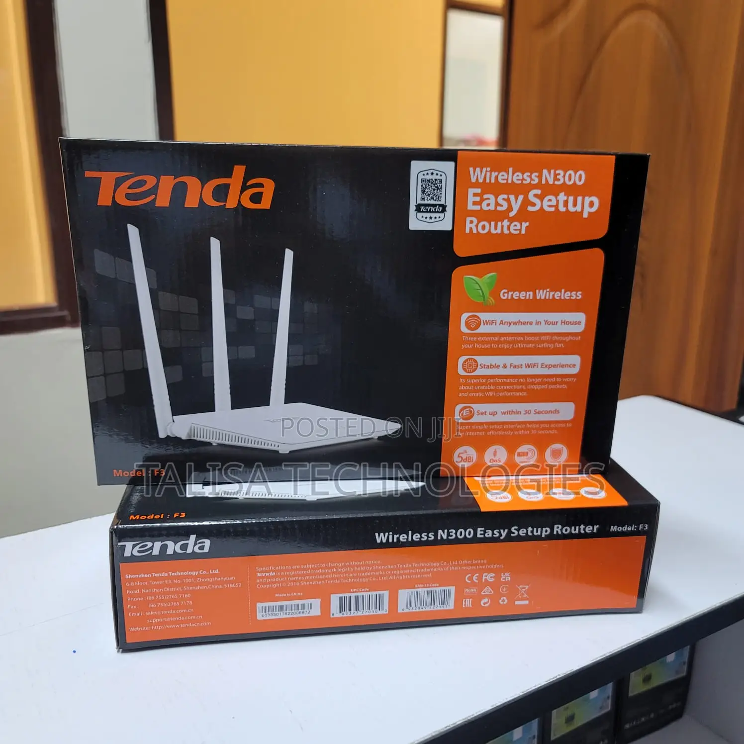 Tenda F3 N300 300Mbps Wireless Router