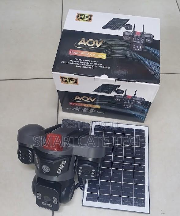 AOV 4G Solar Triple Lens V380 Camera – Smart CCTV Surveillance