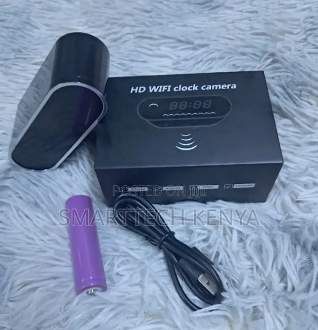 Home Security Wifi Alarm Table Clock Hidden Spy Camera