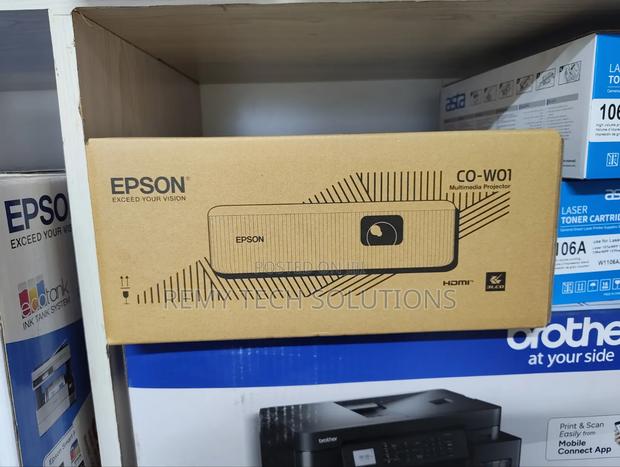 Epson CO-W01 WXGA 3LCD Projector 3000 Lumens