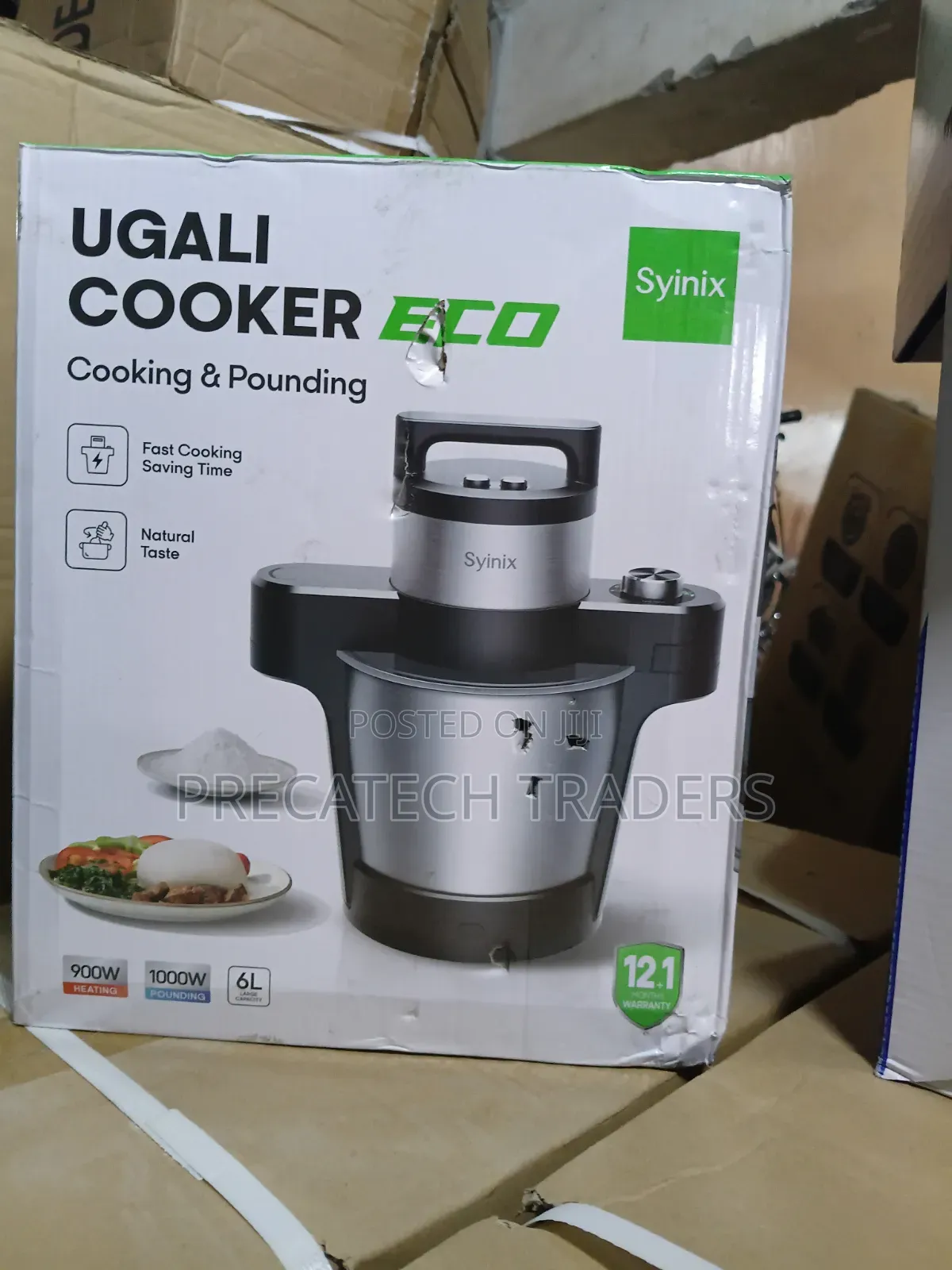 Synix 6L Electric Ugali Cooker Eco 900w/1000w