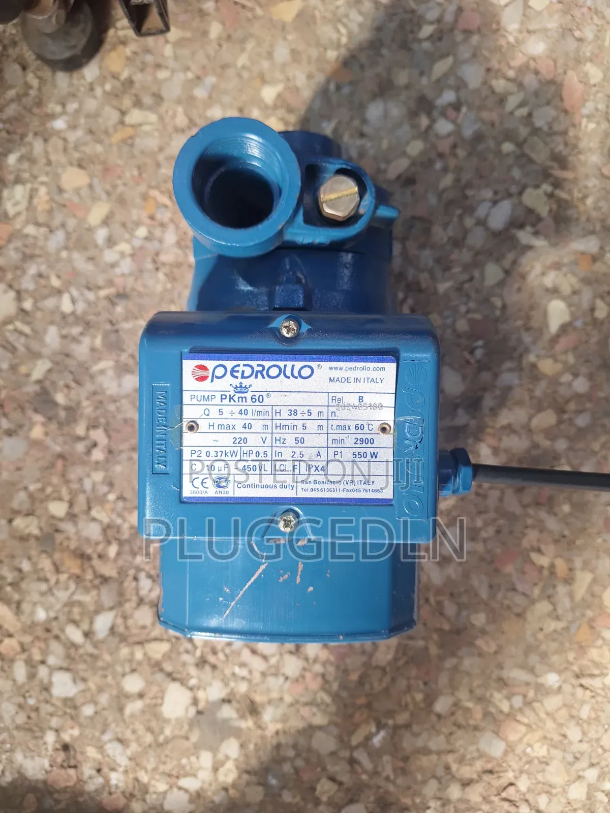 Pedrollo 0.5Hp Peripheral Impeller Water Pump