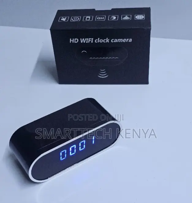 Alarm Table Clock Hidden Spy Camera Video Recorder Camcorder Cam