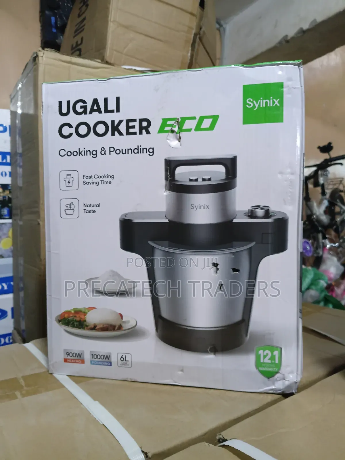 6L Synix Electric Ugali Cooker – Fast Cooking & Pounding