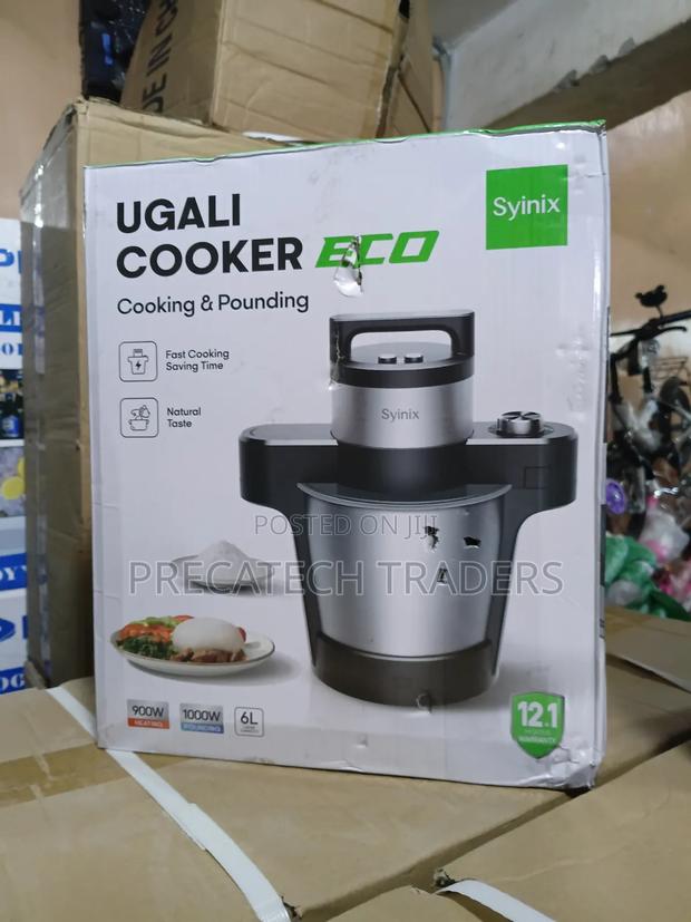 6L Synix Electric Ugali Cooker – Fast Cooking & Pounding - main view