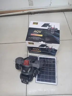 AOV Solar 4G CCTV Camera V380 – Triple Lens HD Security System
