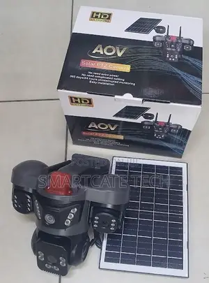 AOV V380 4G Triple Lens Solar Camera – Wireless Outdoor CCTV