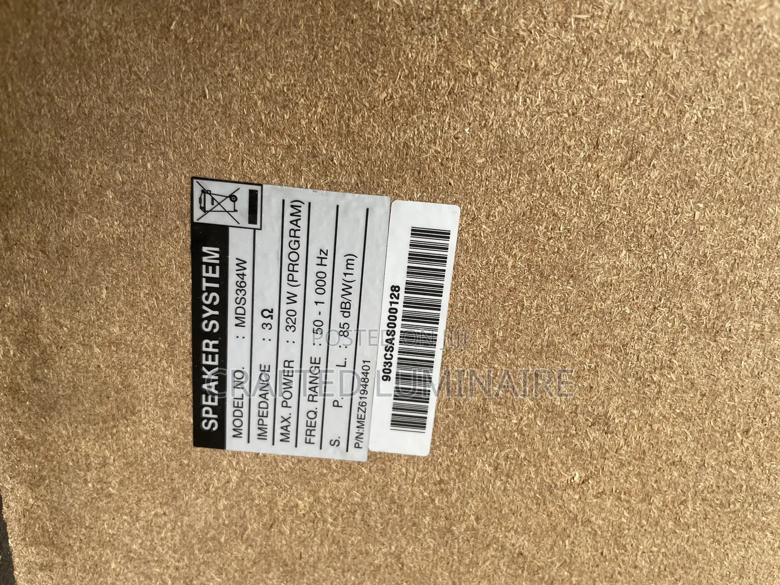LG Subwoofer Unit (Model: MDS364W)