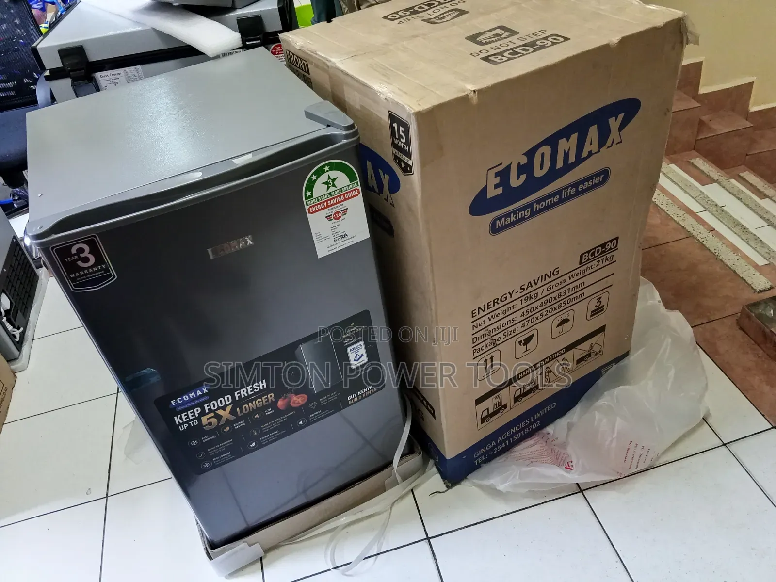 Ecomax BCD-90 90L Single Door Refrigerator,