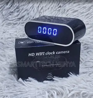 Wireless Table Clock Night Vision Remote 1080p Wifi Camera