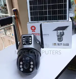 Gray .Dual Lens PTZ V380 Pro 4g Solar PTZ