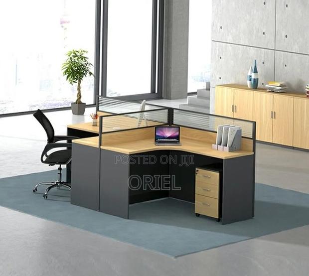 2-Seater Office Workstation : Curved 2-Way Workstation - thumbnail 4