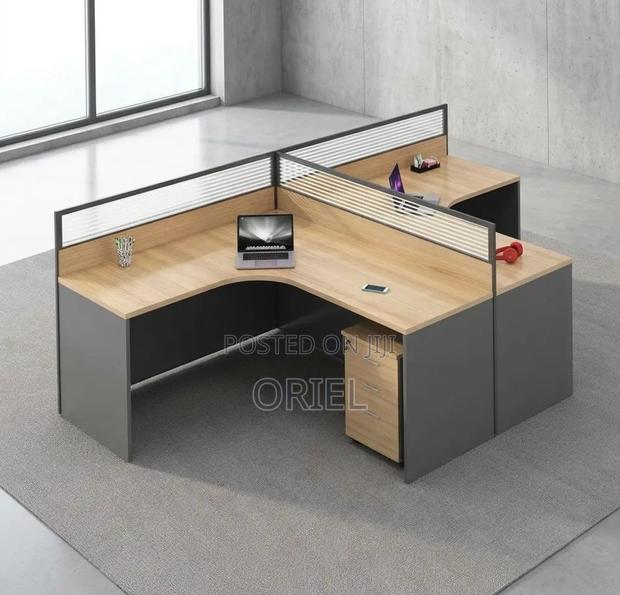 2-Seater Office Workstation : Curved 2-Way Workstation - thumbnail 15