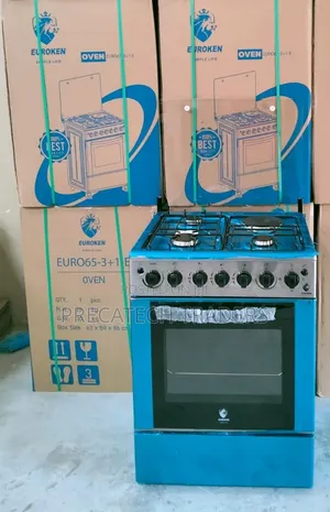 Euroken 60x65 3+1 Standing Cooker With Oven