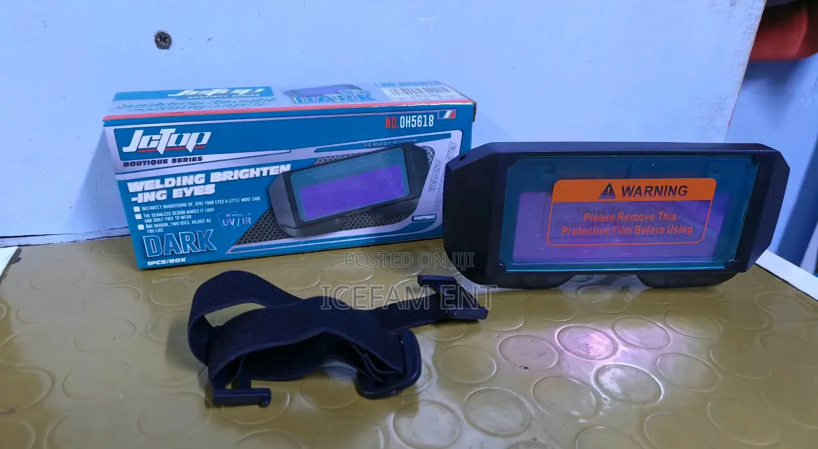 JCtop Auto-Darkening Welding Goggles