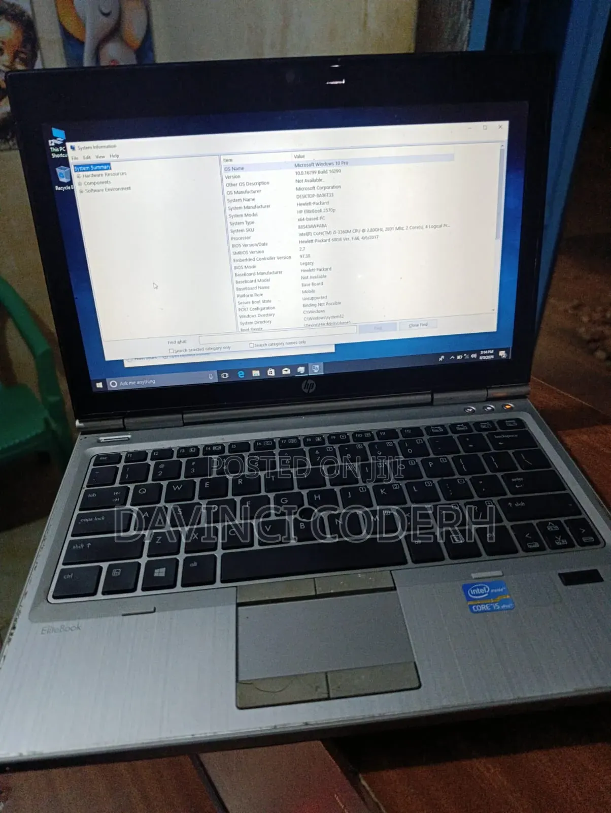 Laptop HP EliteBook 2570P 6GB Intel Core i5 HDD 256GB