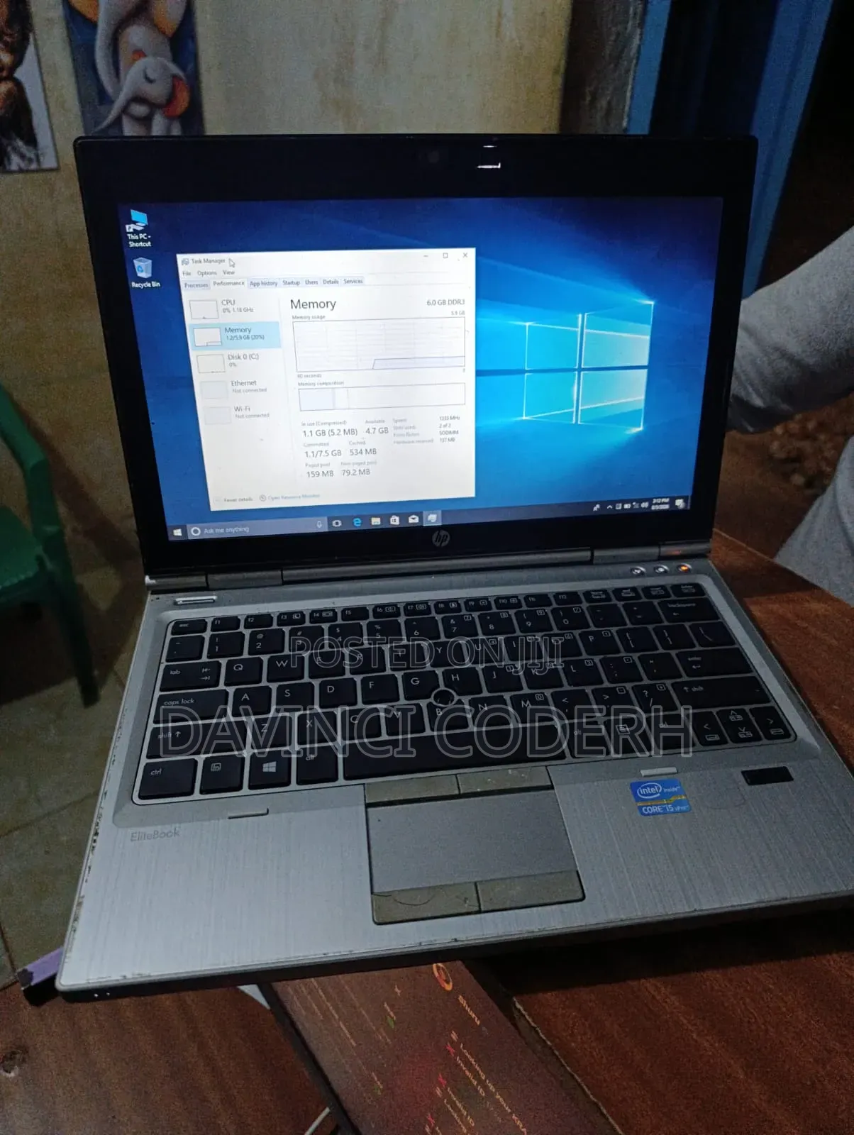 Laptop HP EliteBook 2570P 6GB Intel Core i5 HDD 256GB