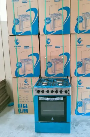 Euroken 3 Gas Burners + 1 Hot Plate Cooker 60x65