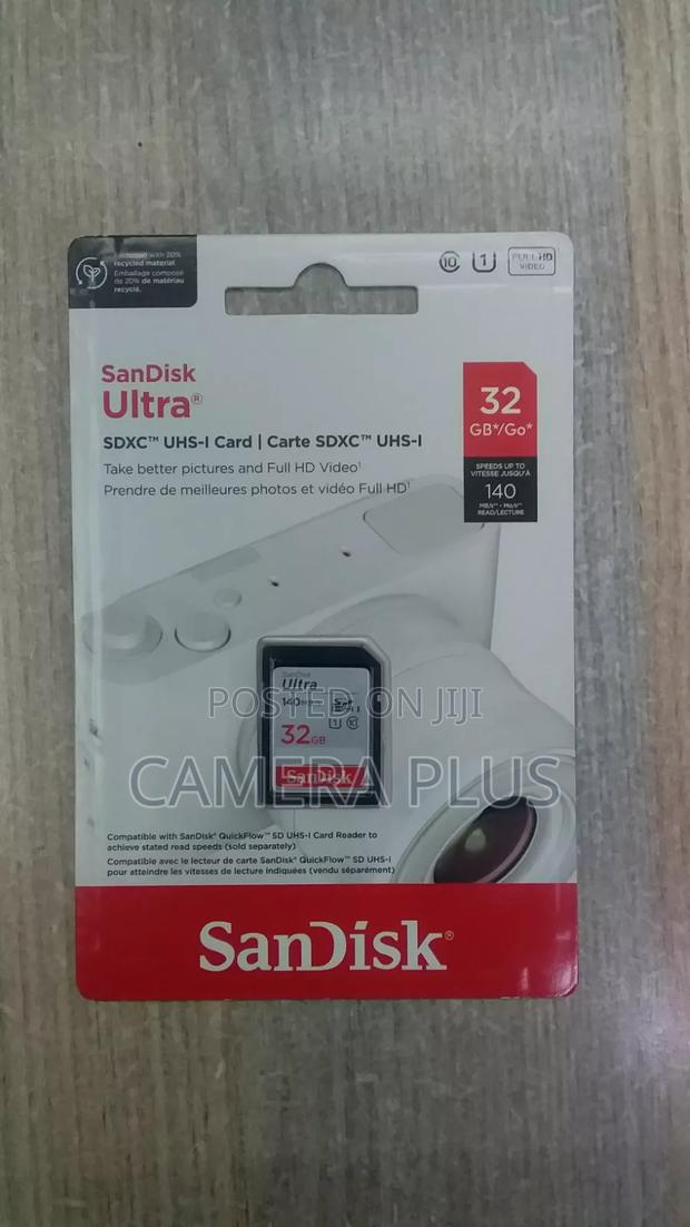 Sandisk Camera Memory Card 32gb