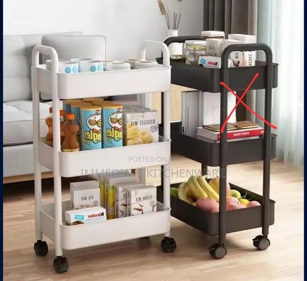 3 Tier Multifunctional Storage Trolley - thumbnail 3