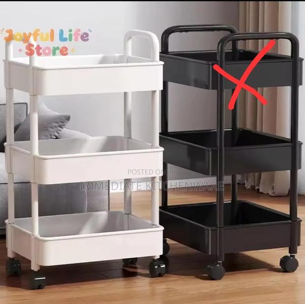3 Tier Multifunctional Storage Trolley - thumbnail 4
