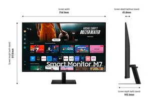 Samsung Smart Monitor M7 (M70d) 4k Uhd 32 Inches