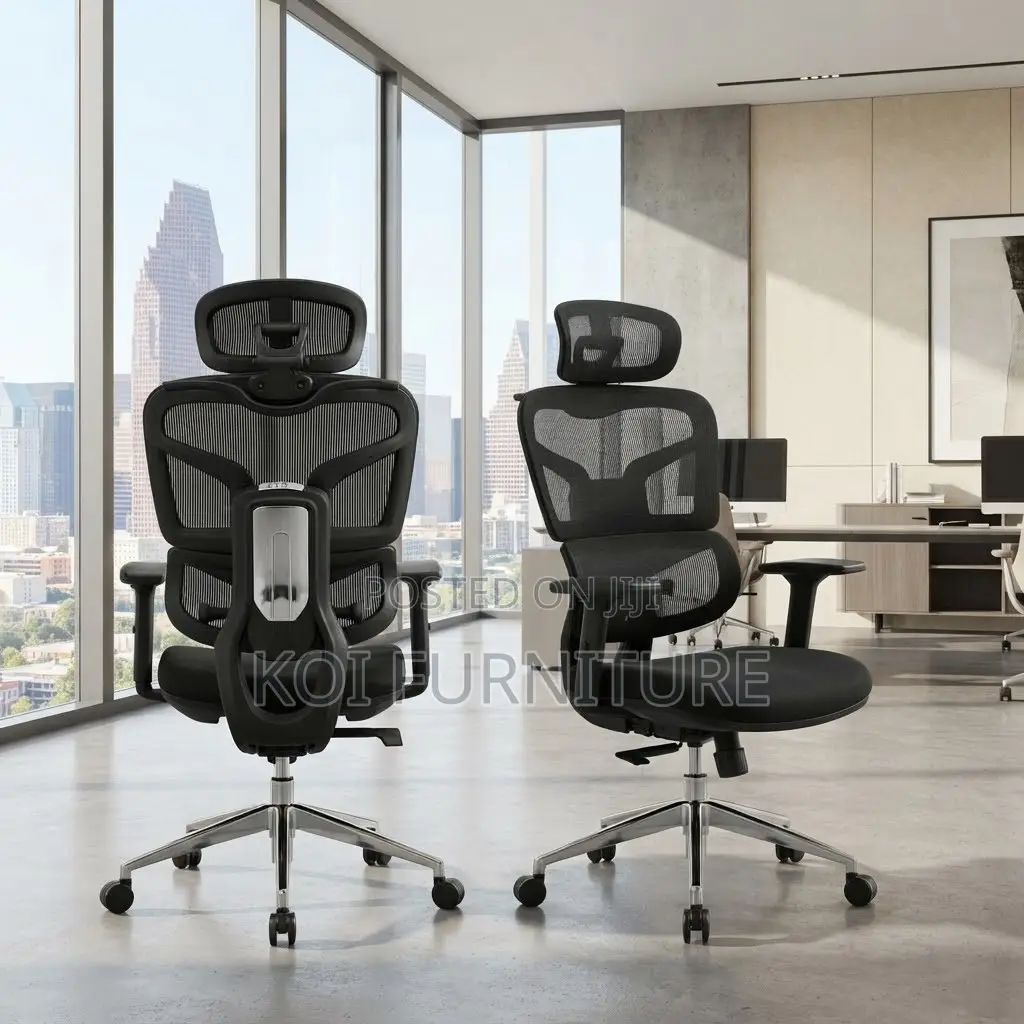 Office Chairs; High Backrest Fabricated Executive Orthopedic Seat