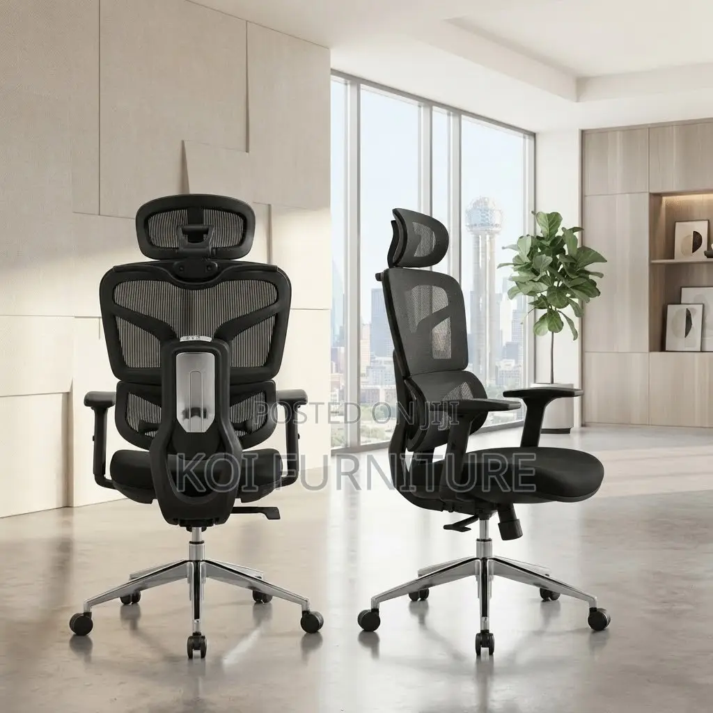 Office Chairs; High Backrest Fabricated Executive Orthopedic Seat