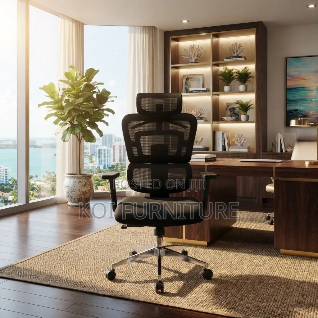 Office Chairs; High Backrest Fabricated Executive Orthopedic Seat