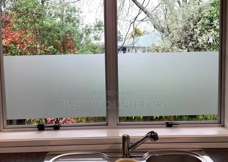 Frosted Glass Sticker – Window Privacy Film for Home & Office