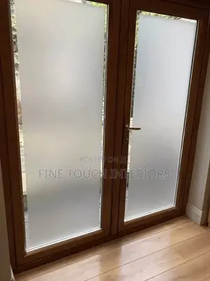 Modern Frosted Window Film – Elegant Glass Privacy Sticker