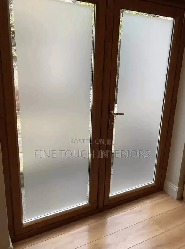 Modern Frosted Window Film – Elegant Glass Privacy Sticker