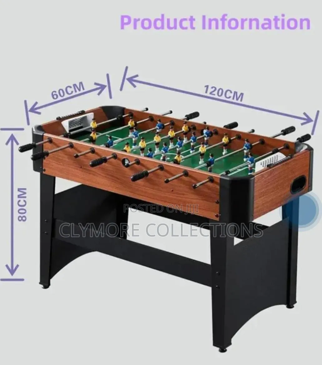 Standard Size Foosball Table - Tabletop Free-Standing Table Soccer Set