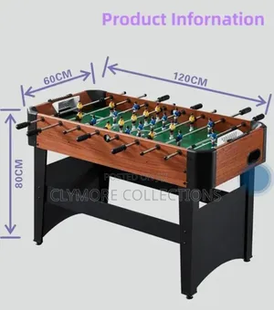 Standard Size Foosball Table - Tabletop Free-Standing Table Soccer Set