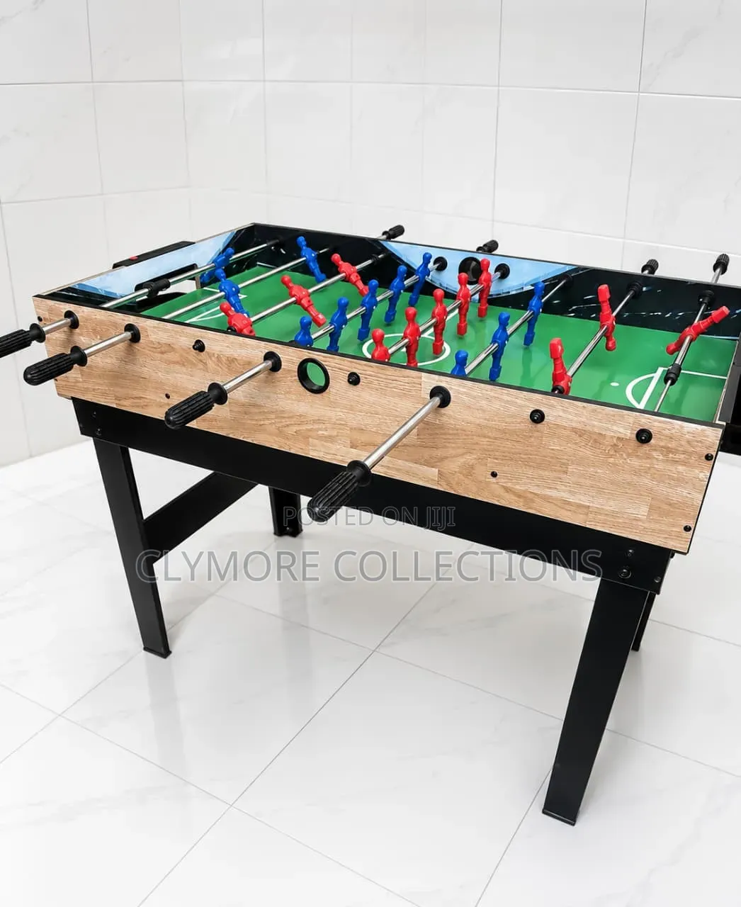 Standard Size Foosball Table - Tabletop Free-Standing Table Soccer Set